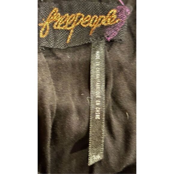 Free People Black in Full Bloom halter maxi dress NWOT Size Small - Picture 7 of 9